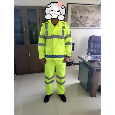 執勤反光雨衣 熒光黃雨衣廠(chǎng)家